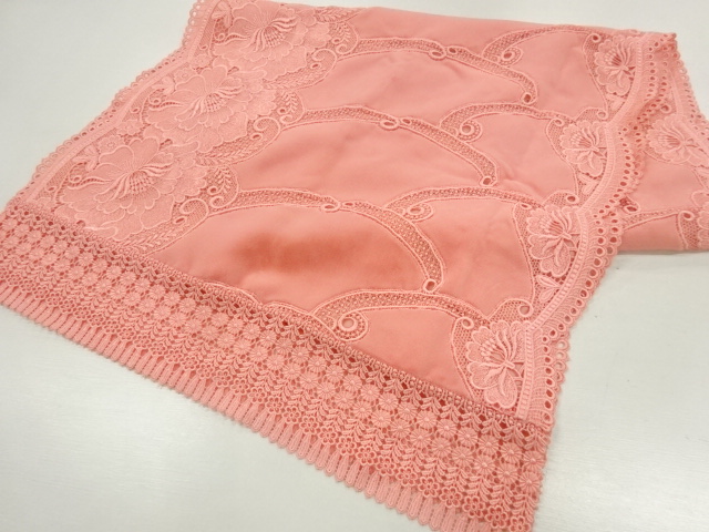 JAPANESE KIMONO / VELVET LACE FLOWER PATTERN SHAWL
